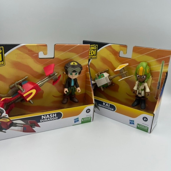 Star Wars Young Jedi Adventures Nash Durango &‎ Kai Brightstar Figure 2-Pack - Picture 2 of 10